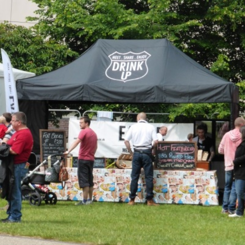 Smart marquee for Eat Up Shrewsbury outdoor events