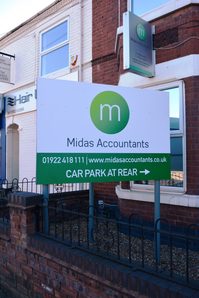 Midas Accountants Exterior Signage