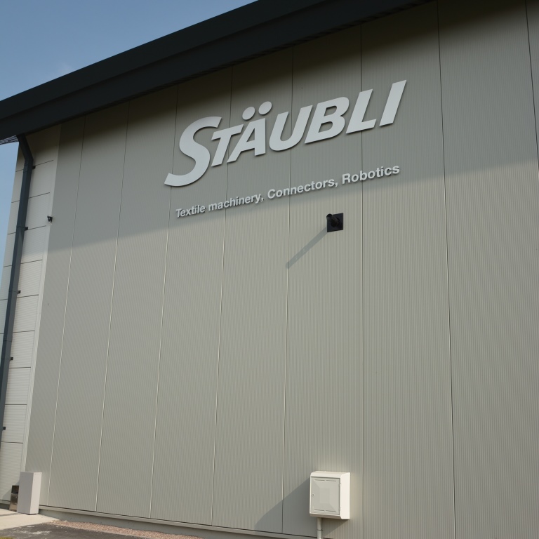 Staubli Building Signage