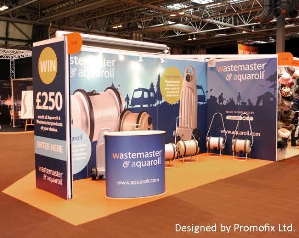 Aquaroll Exhibition Stand Foamex panels