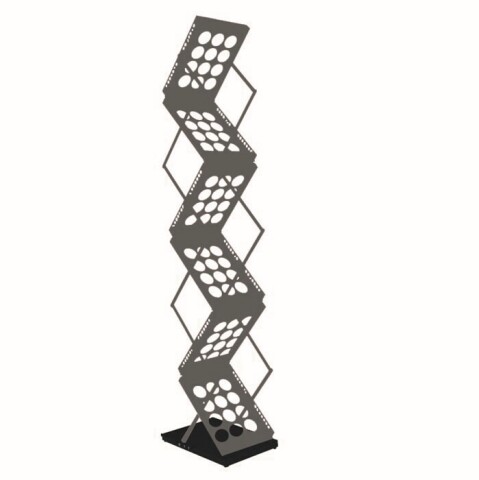 Steel Zig Zag Literature Stand