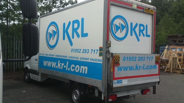 KRL Logistics van graphics