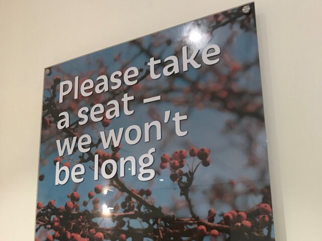 Severn Hospice Acrylic Sign Board