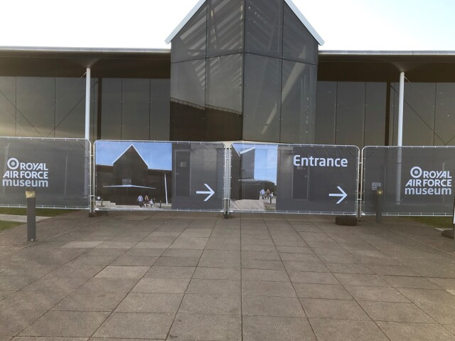 RAF Cosford Museum Heras Fencing Banners