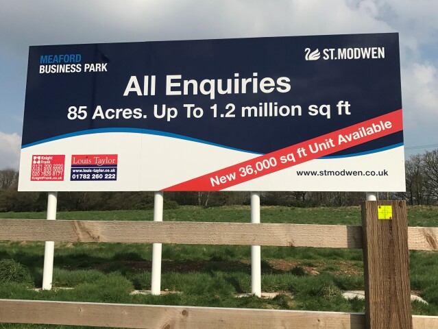 St Modwen Roadside Sign