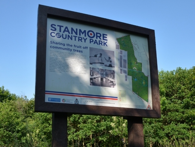 Stanmore Country Park Recycled Plastic Interpretation Sign